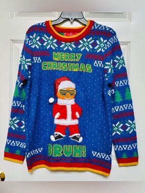 32 Degrees Red and Green Holiday Knit Sweater